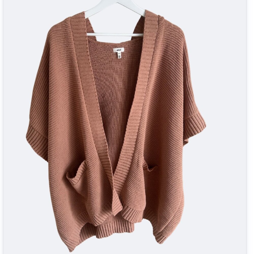 Aerie Teracotta Hooded Poncho